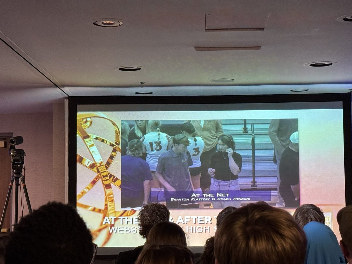 WCSPVG's tweet image. Congrats to Braxton Flattery for winning a Student Production Award for High School Sports Program