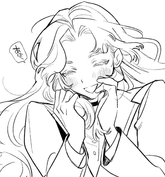 普段良秀に夢感情を抱いている者だけど身近にいたらガチ恋するのって絶対ロージャだなってエイプリルフールイベントで思い知らされた時の絵出てきたので共有します 