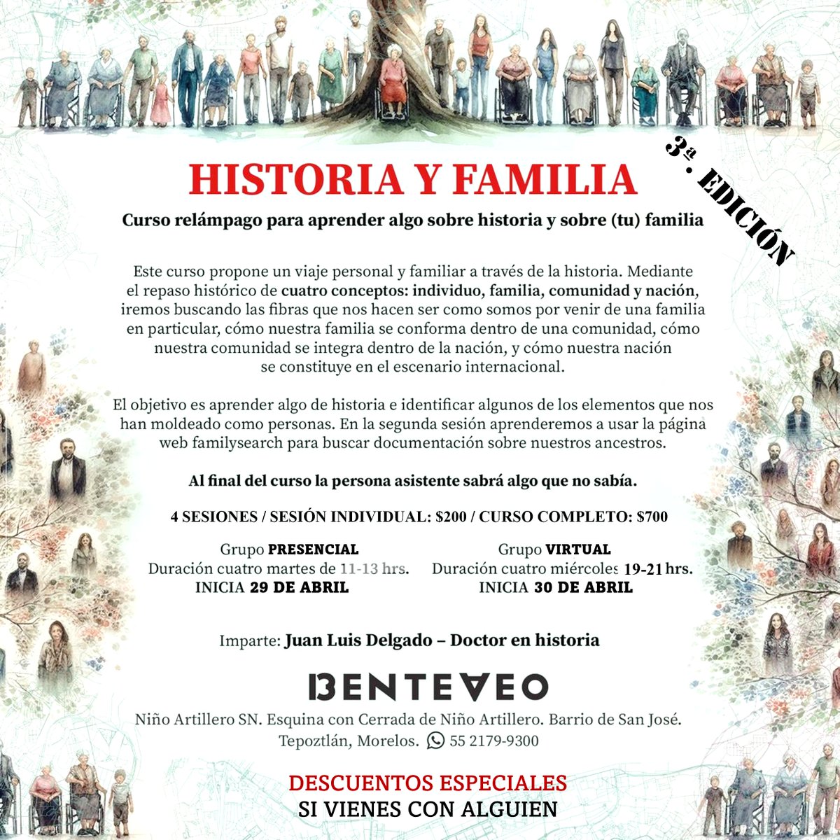 dr_aguarras's tweet image. Curso Historia y Familia. 
Ahora también en línea