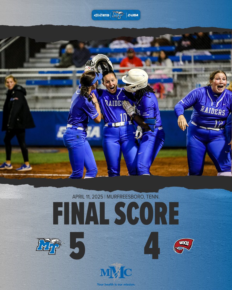 MT_Softball's tweet photo. Down go the Tops 🤗

#BLUEnited | ⚡️⬆️ https://t.co/7IU4nEVGfV