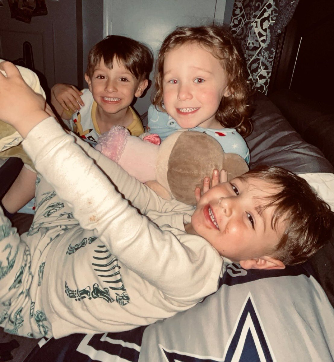 Three of my grandkids over for a sleepover life is good