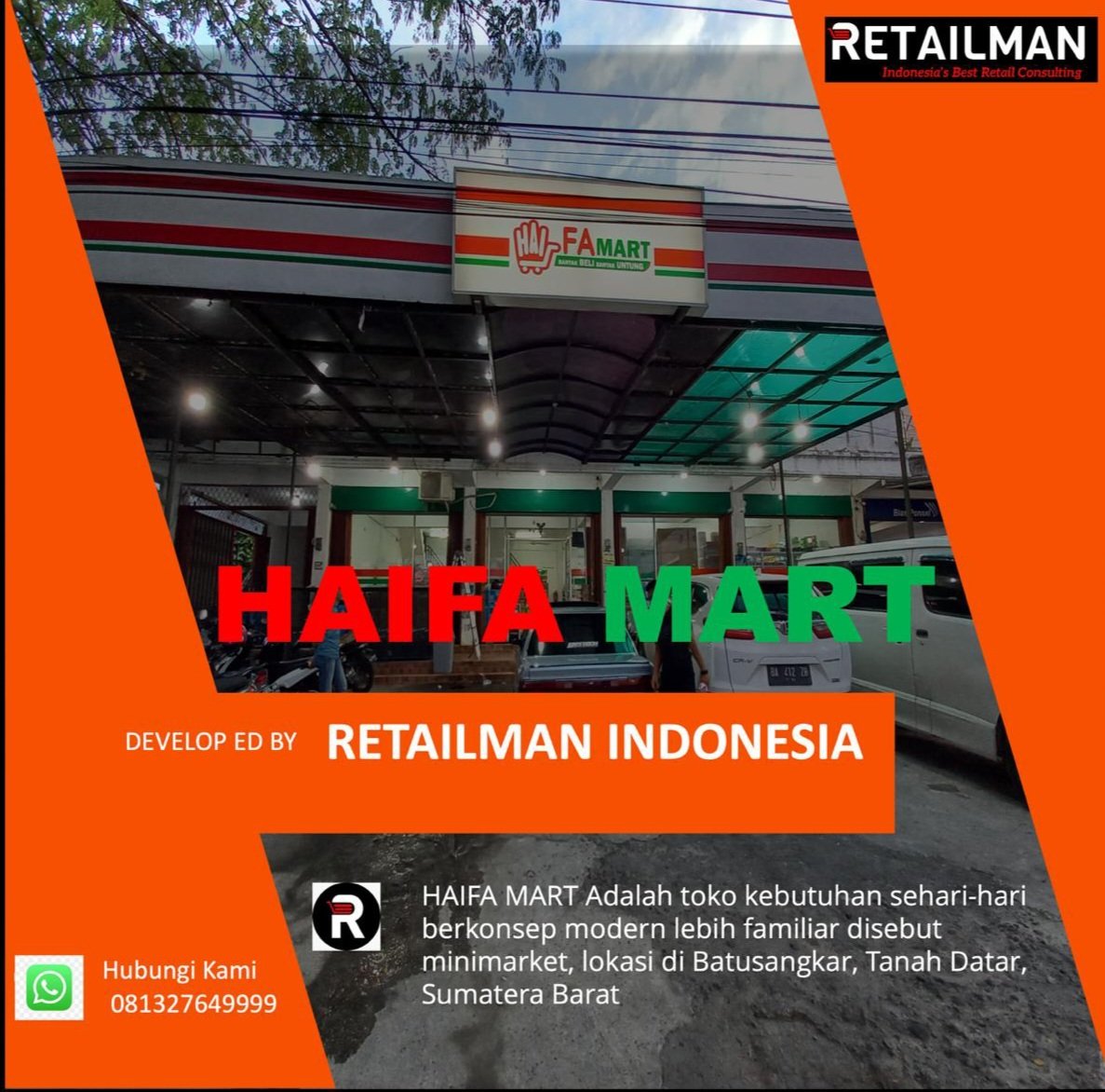 RetailmanID's tweet photo. HAIFA MART, Minimarket Lokasi di Batusangkar, Sumatera Barat,  satu lagi klien Retailman Indonesia https://t.co/FIkaQZb3mB