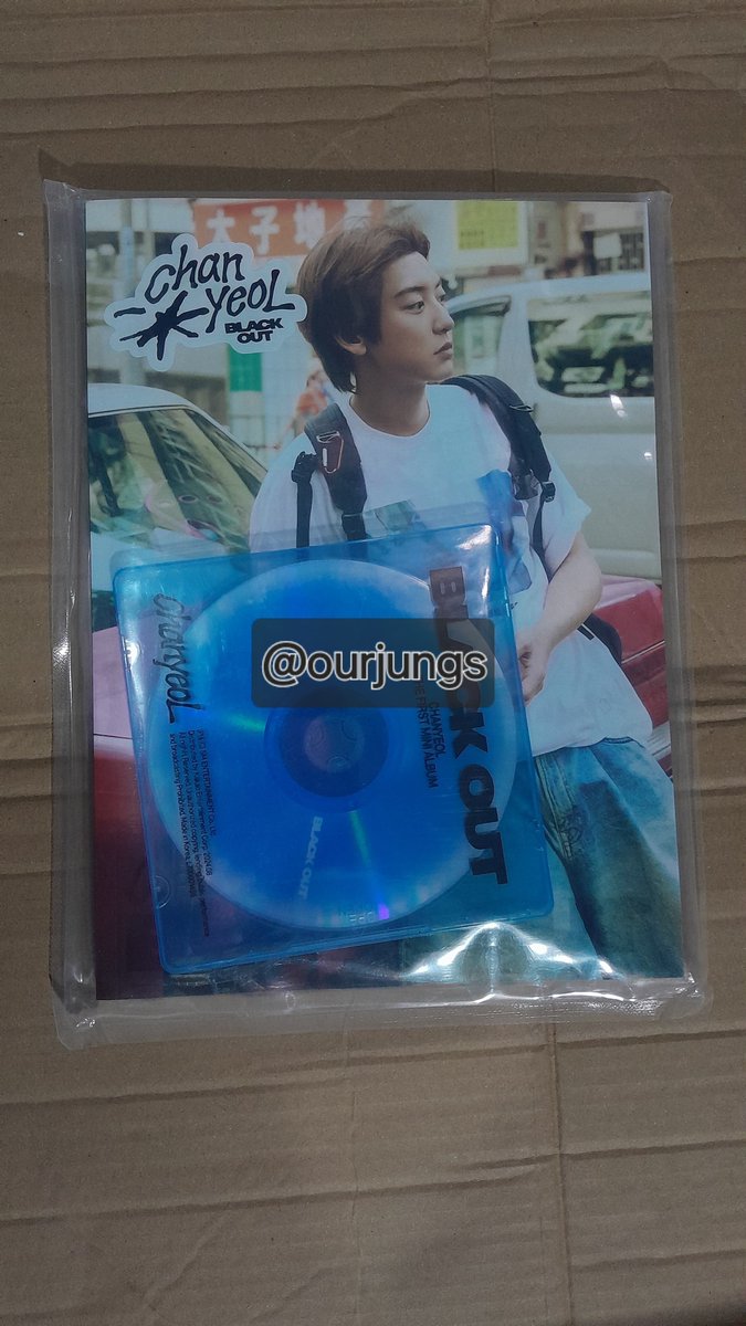 ourjungs's tweet photo. wts album sealed chanyeol black out day version  
- album sealed, on hand 
- price : 100k (include all) 
- split bill, co shopee 
- dom jatim https://t.co/ovthwd5uzm
