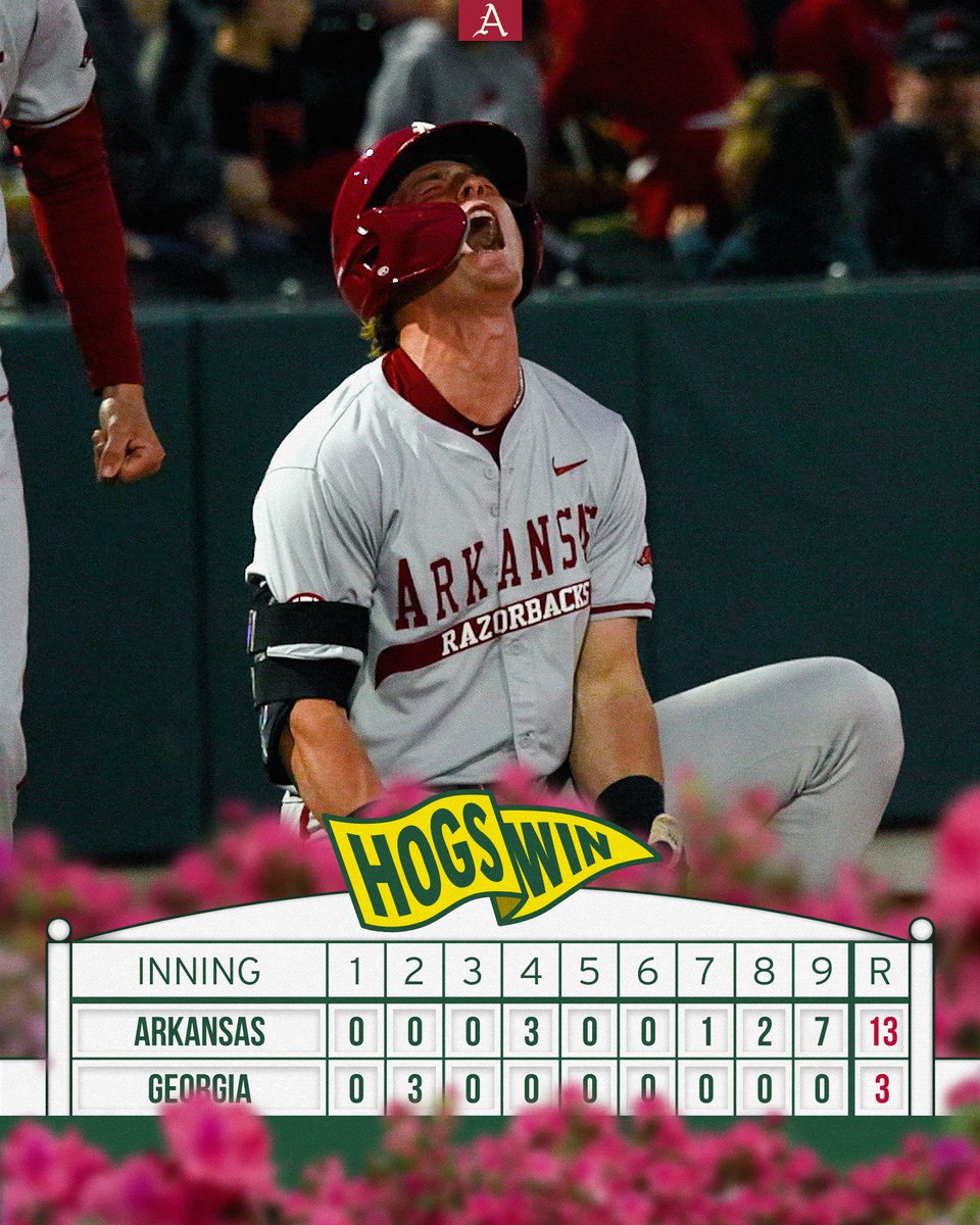 RazorbackBSB's tweet photo. HOGS WIN! https://t.co/G69PJxx3ak