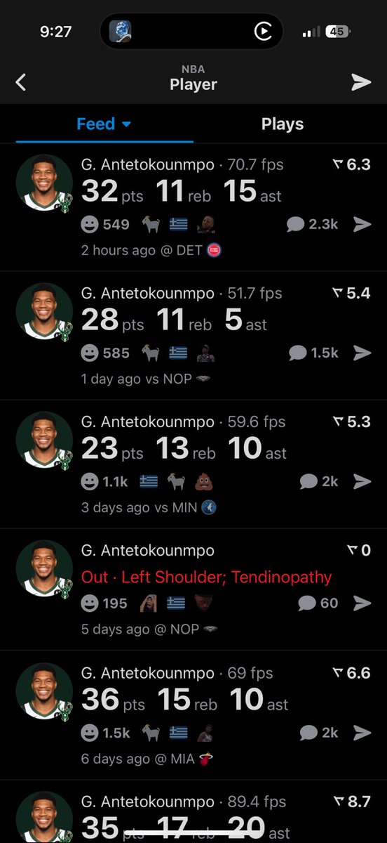 34for2's tweet photo. Look up consistency in the dictionary and it’s Giannis Antetokounmpo 

Best. In. The. World. https://t.co/qbUSltfo8c