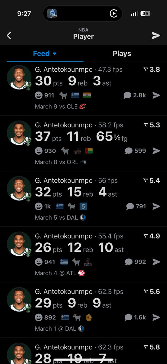 34for2's tweet photo. Look up consistency in the dictionary and it’s Giannis Antetokounmpo 

Best. In. The. World. https://t.co/qbUSltfo8c