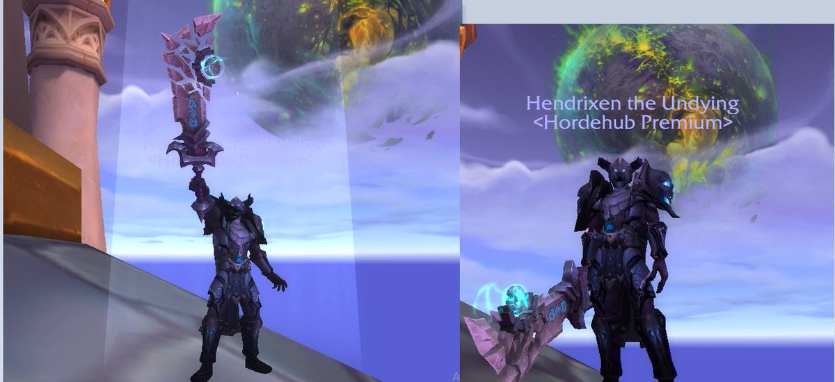 trixen01's tweet photo. @Blizzard_ANZ My first Mage Tower clear in Legion—I’d spent all my gold on BMAH to get the Warrior T3 helm + shoulders. When I saw the MT appearance, I had to have it for the mog. Got it at 2am after countless tries (died a lot 😂). Elated then, and still love this mog now! https://t.co/quRza1y955