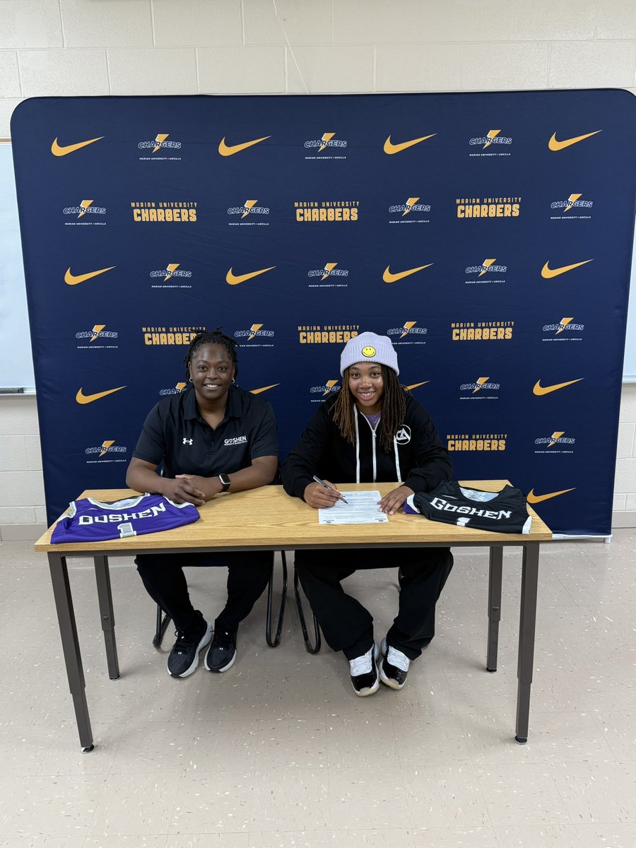 Marian University - Ancilla WBB (@mu_ancillawbb) on Twitter photo We are so proud of <a href="/gause_11/">Nasiya Gause</a> who signed to continue her career at <a href="/GCMapleLeafs_WB/">Goshen College Women’s Basketball</a> next year! This girl accomplished so much with us and we can’t wait to see her at the next level! <a href="/mccaa1926/">MCCAA</a> #JUCOPRODUCT
⚡️🏀⚡️ We are so proud of <a href="/gause_11/">Nasiya Gause</a> who signed to continue her career at <a href="/GCMapleLeafs_WB/">Goshen College Women’s Basketball</a> next year! This girl accomplished so much with us and we can’t wait to see her at the next level! <a href="/mccaa1926/">MCCAA</a> #JUCOPRODUCT
⚡️🏀⚡️