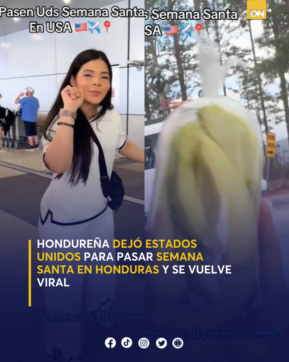 canal11hn's tweet photo. 🥹 Una hondureña se volvió viral por compartir su regreso a Honduras para disfrutar de una Semana Santa en tierra catracha. 🤭🤩
Mira su video 👉🏻: https://t.co/8qgfuCEurF
#Hondureña #SemanaSanta #Mangoverde https://t.co/hywWxXitaa