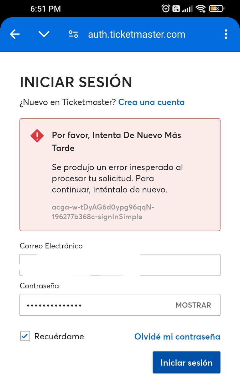 mmazv's tweet photo. @Ticketmaster_Me no puedo entrar a .i cuenta desde hace rato... Hoy es el concierto al que voy a asistir y no hay forma de que pueda entrar a mi perfil.. ayuda!! https://t.co/GH6I1ftHEo
