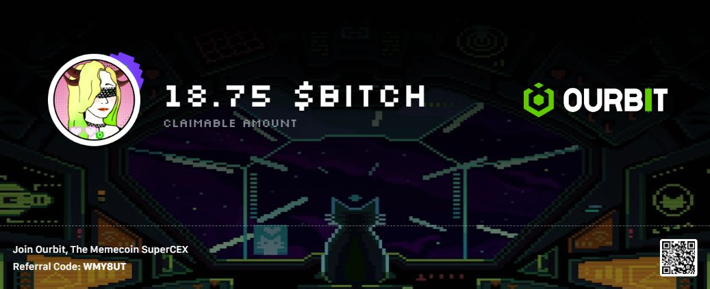 Sheee sheee sheesh

I just claimed 18.75 $BITCH tokens via the <a href="/Ourbit_Official/">Ourbit</a> memecoin airdrop!

Get in: ourbit.com/activity/airdr…

SuperCEX provides. Slayyy, $BITCH.

#Ourbit