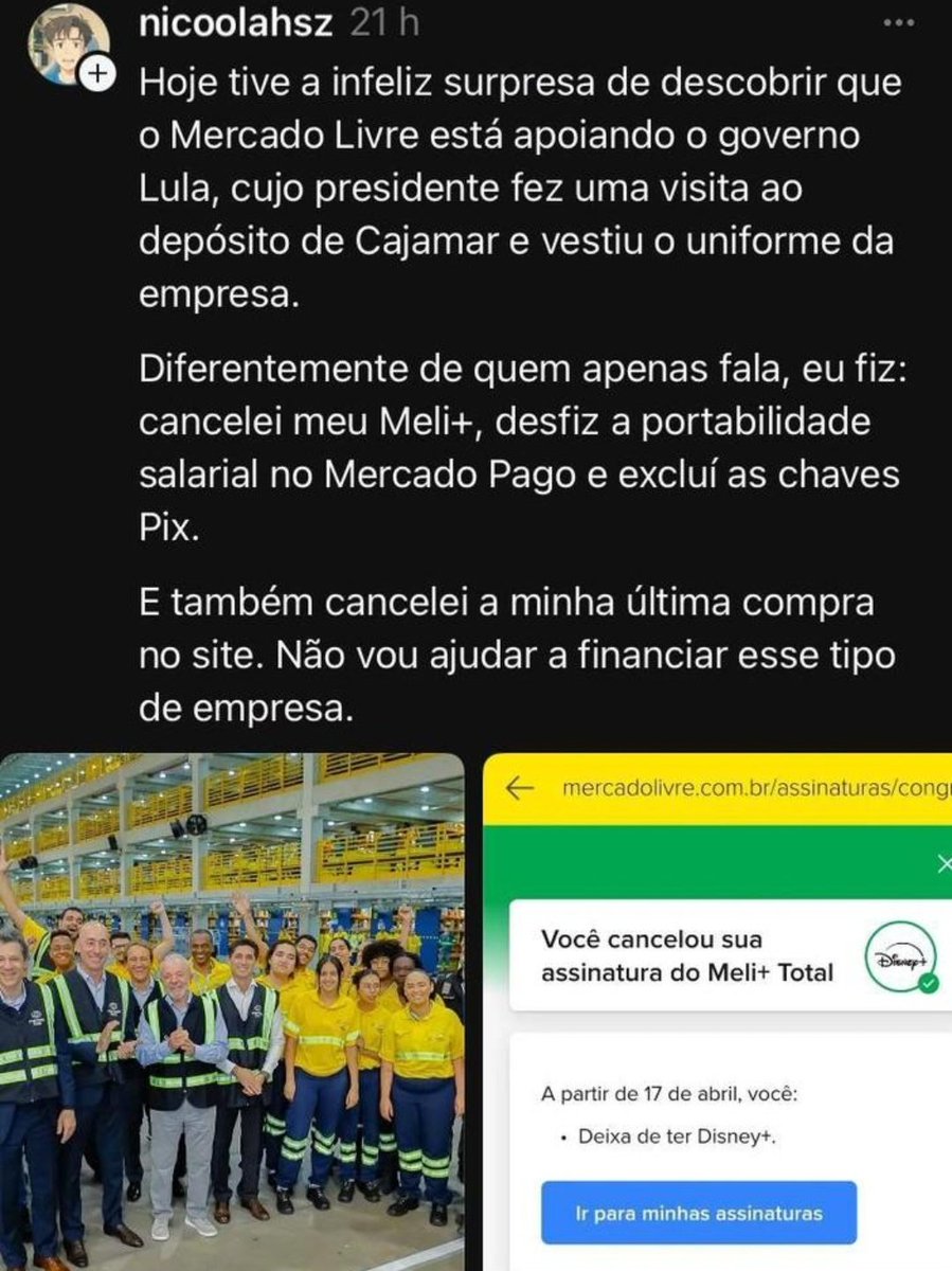 crisdemarchii's tweet photo. Eu não compro pelo Mercado Livre e não tenho Mercado Pago e você já cancelou? https://t.co/AxMbG9hBp0