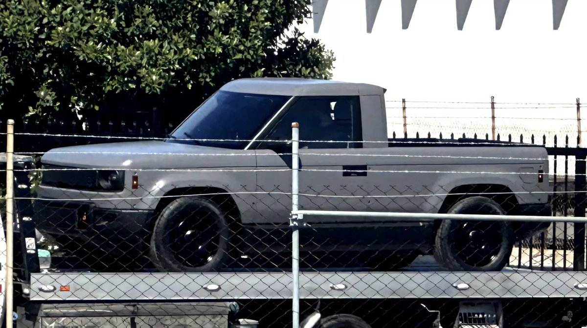 This is, supposedly, the $25,000 electric pickup truck from Jeff Bezos-backed Slate Automotive. We'll get more details April 23rd.