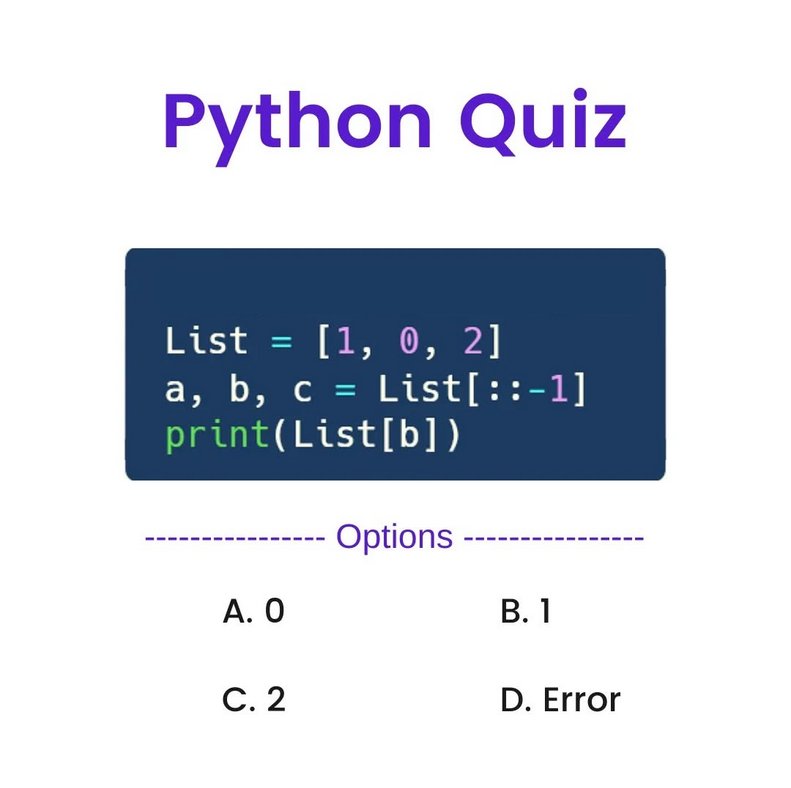 Python quiz time