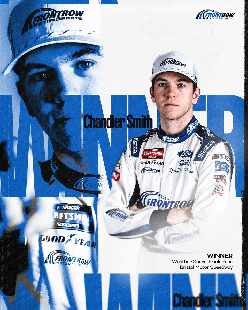 CHANDLER WINS AT BRISTOL! 🗡️ 

<a href="/CSmith_Racing/">Chandler Smith</a> | <a href="/QTP_Inc/">QuickTie</a>