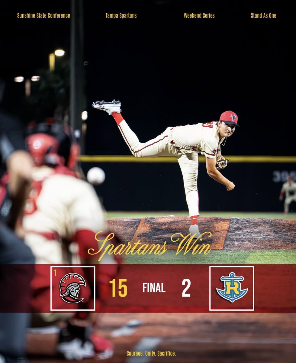 That’ll do it ‼️

Welcome back Brayden Heidel, getting his first appearance from injury. 🤟

#TampaBaseball⚾️ #StandAsOne🛡️