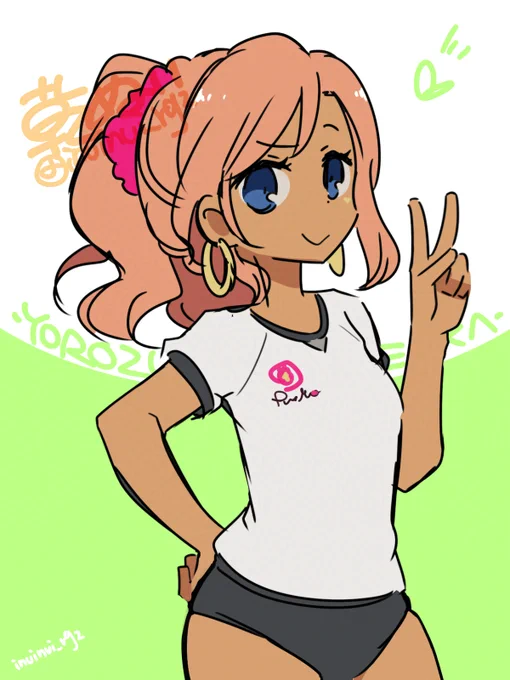 数年前のrkgk盟華さん。まだ体操服実装されてなかったときに描いたやつ。アタッカー薫子イベントもうすぐ終了なので再掲 #アリスギアお絵かき 