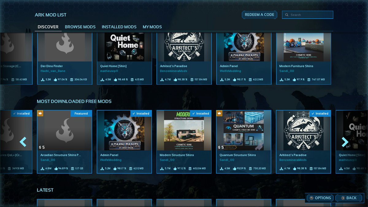 Dynamite_Skye's tweet photo. Most downloaded FREE mods? Inflation must be bad when free costs 5$ lol @survivetheark @NotDollie #PlayArk #ARKSurvivalAscended https://t.co/URFPVpVmqj