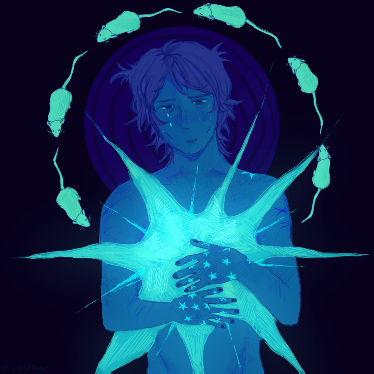 abyssopellagic's tweet photo. everyone doing this so… #Jojotwtmoots hi, im xanh 🦭 i luv steel ball run and drawing. my favs are johnny and kakyoin… i love marine biology too 🐠!!!!!!! https://t.co/XH80swNwsq