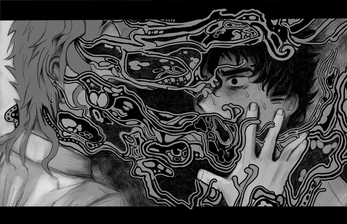 abyssopellagic's tweet photo. everyone doing this so… #Jojotwtmoots hi, im xanh 🦭 i luv steel ball run and drawing. my favs are johnny and kakyoin… i love marine biology too 🐠!!!!!!! https://t.co/XH80swNwsq