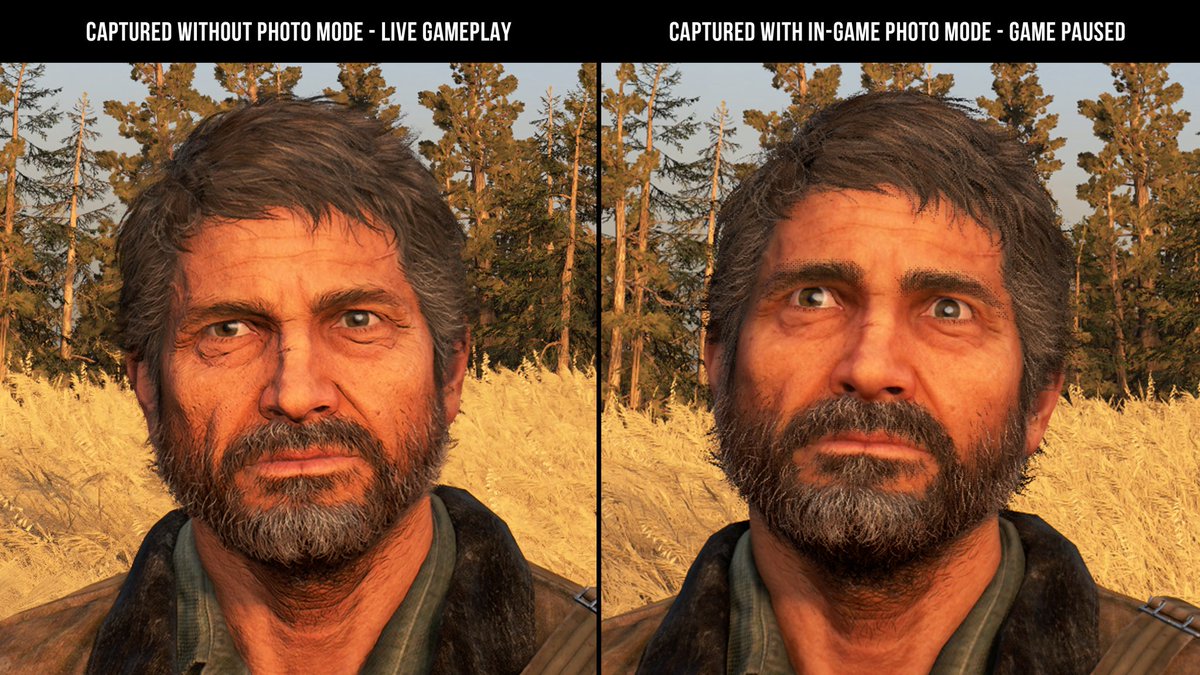 KaranBenchmarks's tweet photo. @NixxesSoftware Photo Mode in TLOU2 PC ruins image quality; hair &amp; fine details look pixelated, unlike actual gameplay. Please fix this ASAP! https://t.co/6WFMM5AXsg