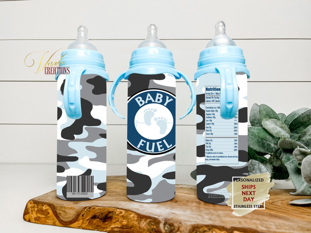 Vankecreations's tweet photo. Camouflage Baby Fuel Baby Bottle, Cute Baby Tumblers, Sublimation Baby Bottle, 8oz Stainless Steel Baby Bottle Tumbler, Baby Gift, Shower by VankeCreations https://t.co/rVGFzbveEs #VankeCreations #CustomGifts #VeteranOwned https://t.co/ElL0hp0tt8