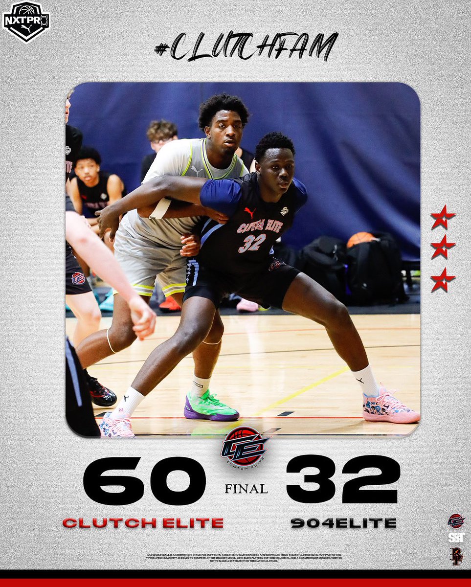 Victory secured.
Clutch mentality.
Win or nothing.

#ClutchFam #ClutchEliteAAU #BeTheNXTPro