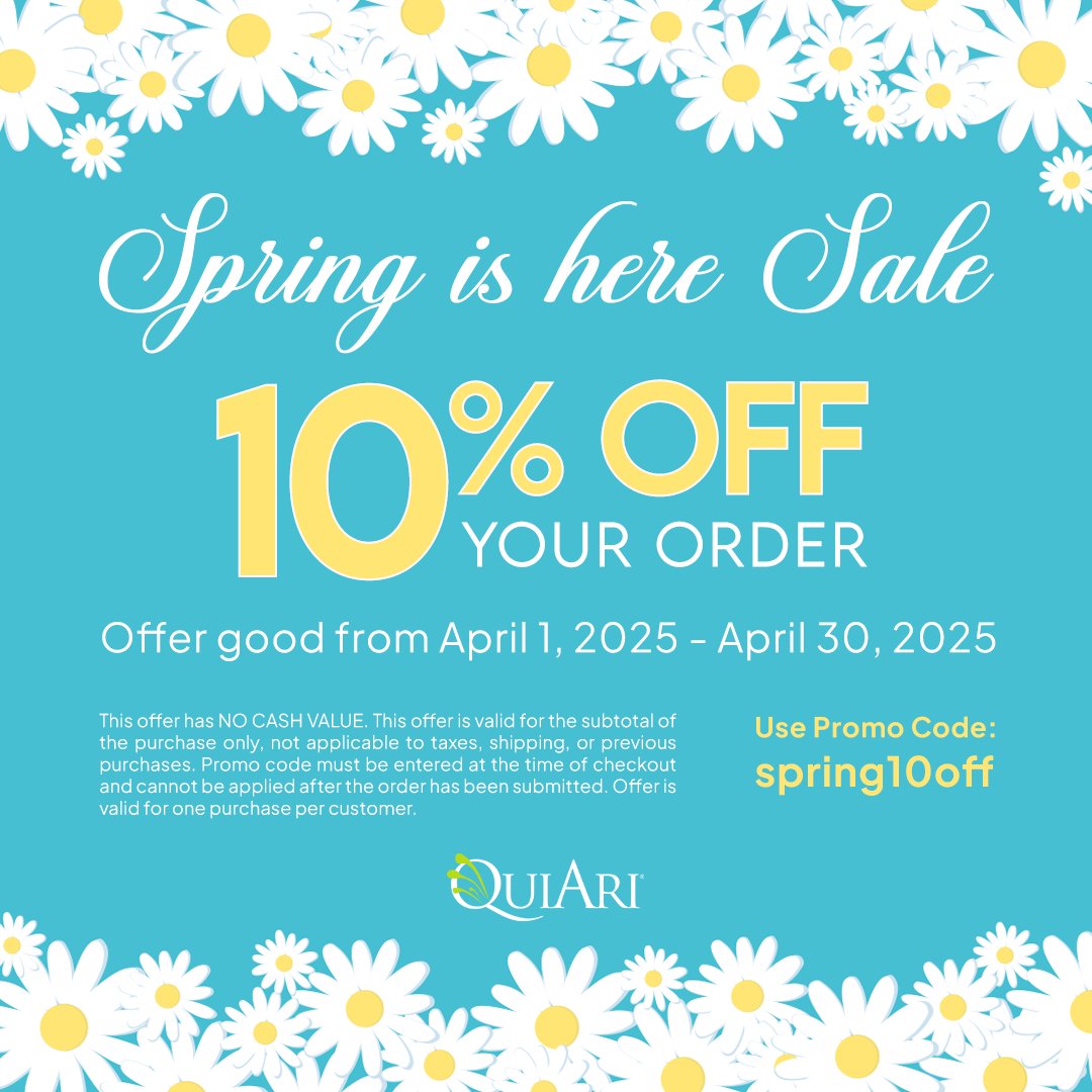 Now is the perfect time to switch out your winter wardrobe with QuiAri t-shirts and shorts. It's also a great time to focus on your business. 

Find everything you need at QuiAriSwag.com, and from now until April 30th, save 10% with Promo Code spring10off