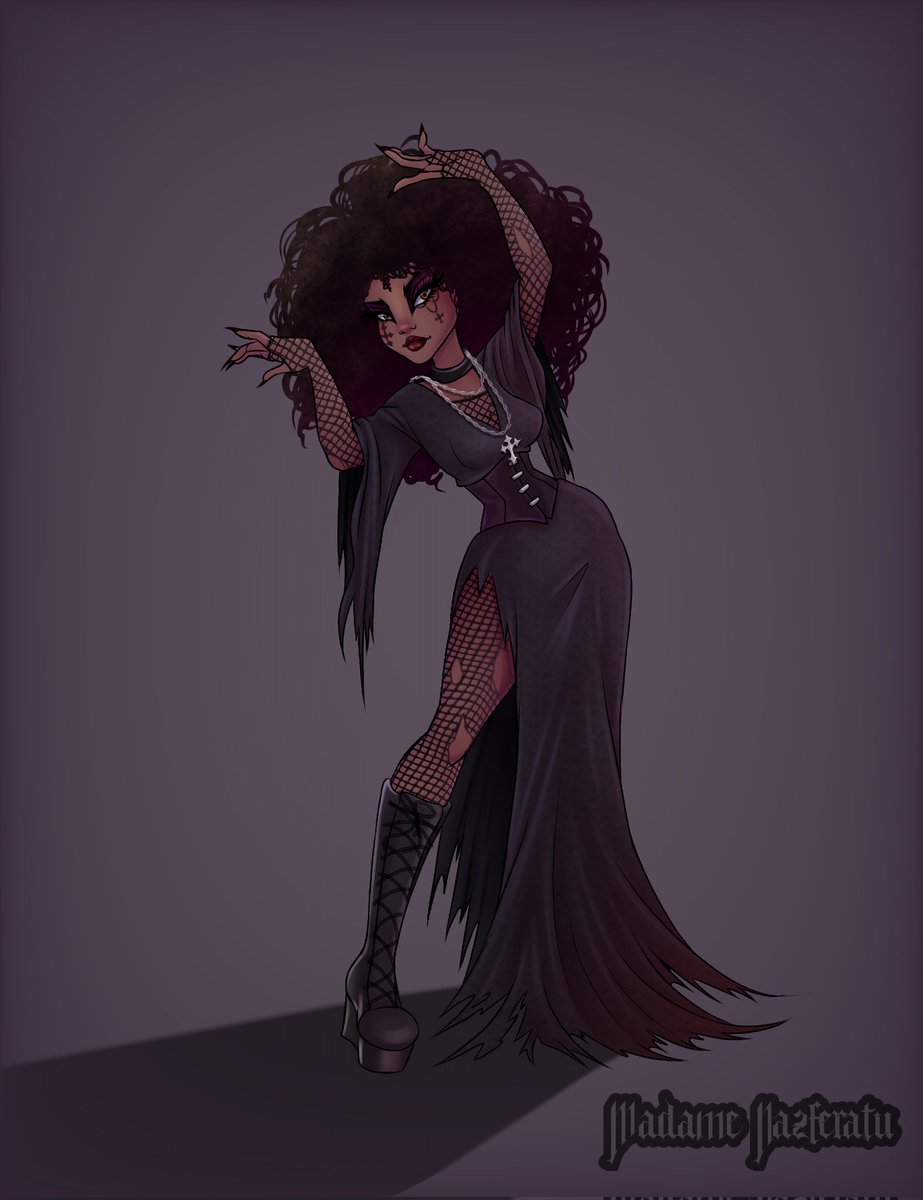 MadameNazferatu's tweet photo. Aún estoy aprendiendo a pintar cabello afro, pero ahí voy 🖤🦇
#Goth #gothgirl #gotico #goticart #Artgoth #Gotica #tradgoth #dibujogotico #gothdraw #artegotico #artedigital #Arte #dibujodigital #digitalart #digitaldrawing #macabro #siniestro #subculturagótica #gótico #gótica https://t.co/u9zl3ZfcrH
