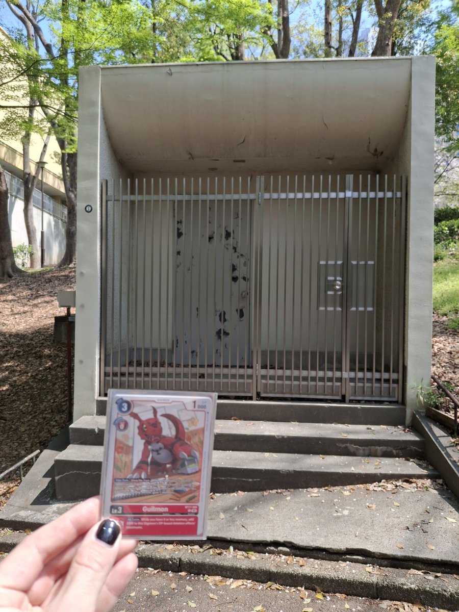 I found him!! Wish I'd brought him some Guilmon bread