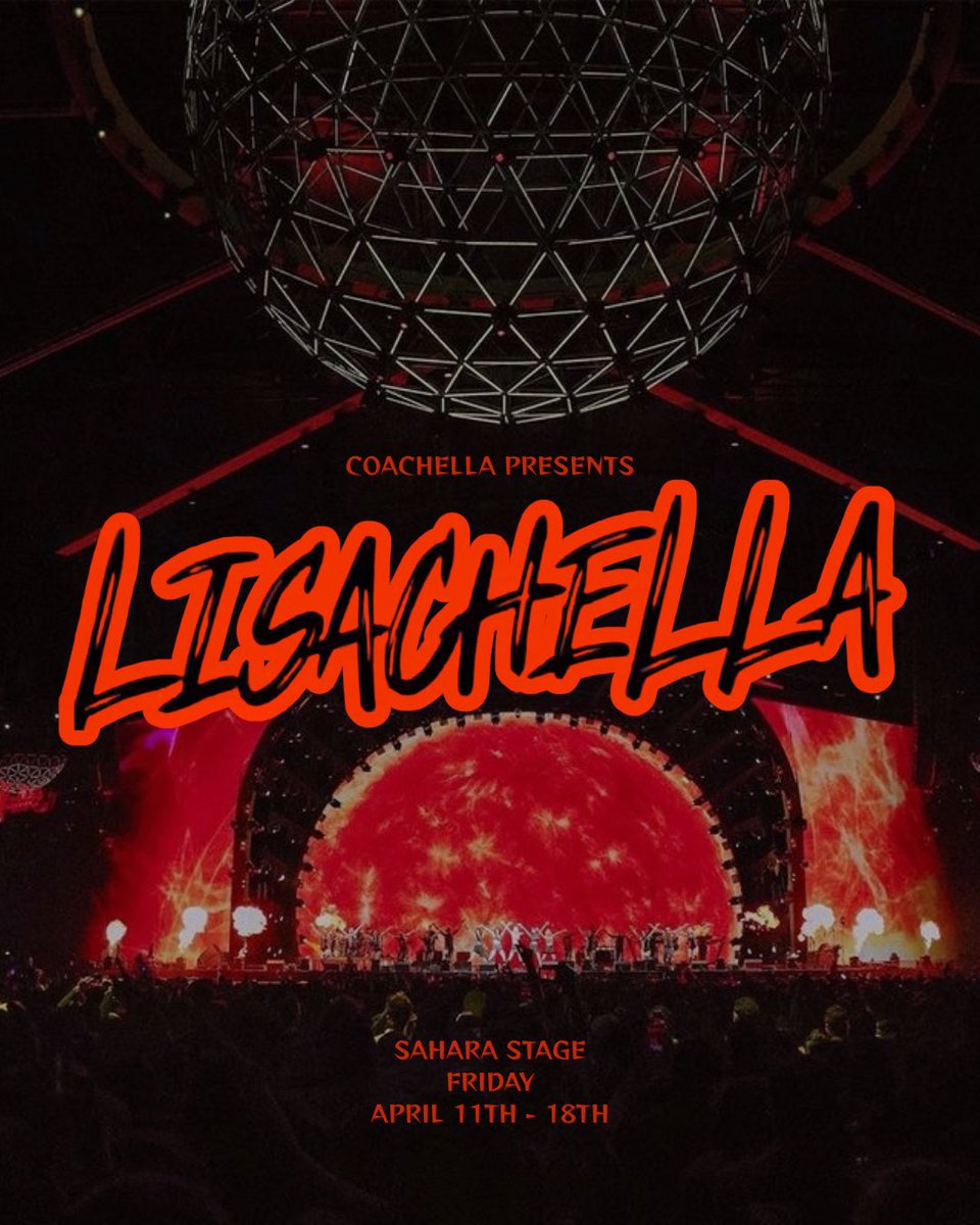 Mhannwella's tweet photo. I will donate ₱1 to LISACHELLA WEEK 2 Projects for every 1 RT + 1 REPLY with our tags on this post for the next 30 minutes.

I challenge other LILIES &amp; BLINKs who are financially capable to also do a challenge. More fun 💪

THAICONIC LISA COACHELLA 
#LISACHELLA #Coachella2025 https://t.co/PKjVb4jNBp