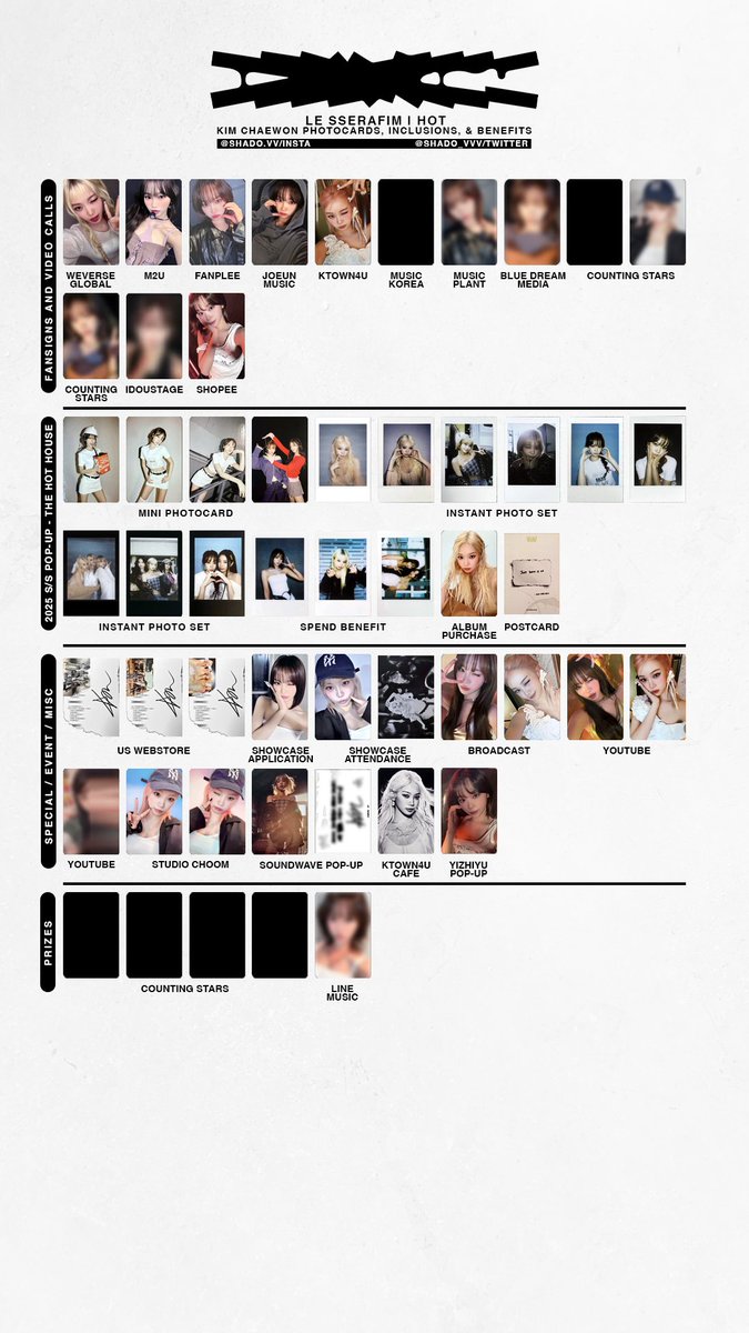 【ユウ様】オーダーページ 110425 - LE SSERAFIM - HOT - member template - Chaewon, Sakura