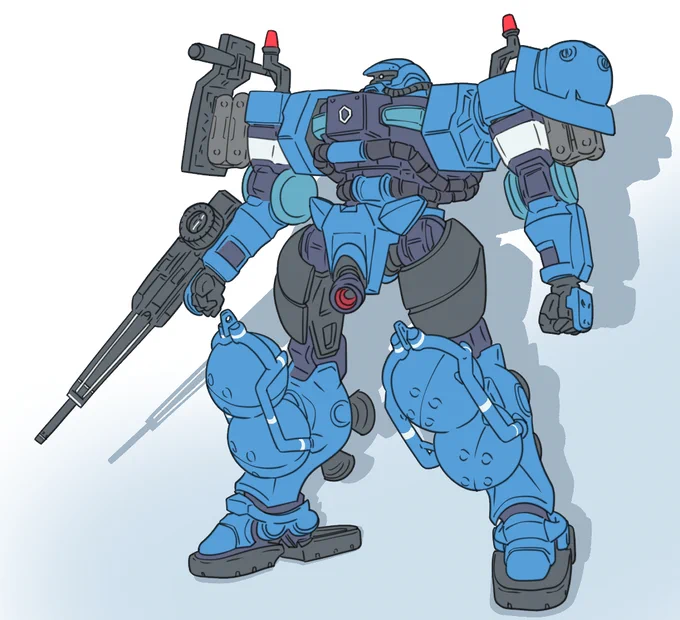 人革連が保有する軍警ザク描いたよ 