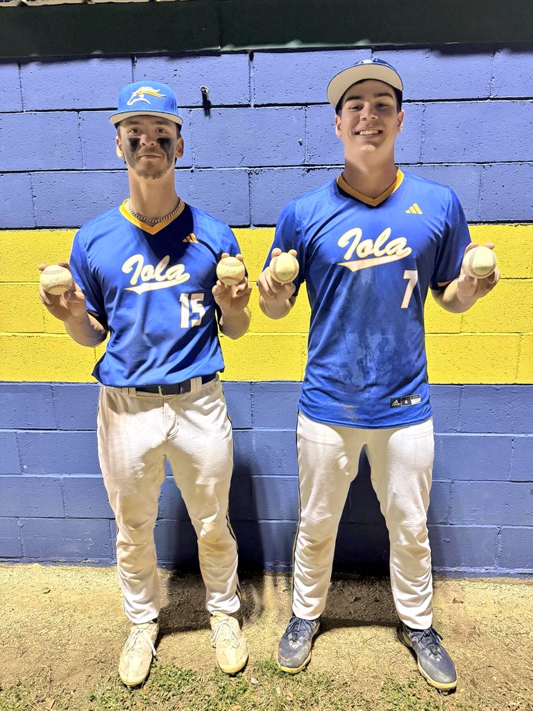 SEK Sports (@sek_sports) on Twitter photo 💣 <a href="/JourneysbyGina/">Journeys By Gina</a> SEK Bomb Squad 💣
⚾️ The Iola Mustangs were launching BOMBS tonight against Santa Fe Trail in their doubleheader! 🔥
Tre Wilson and Grady Dougherty each hit TWO home runs! 🤯 Grady went yard twice in the first game, and Tre followed suit with two bombs in 💣 <a href="/JourneysbyGina/">Journeys By Gina</a> SEK Bomb Squad 💣
⚾️ The Iola Mustangs were launching BOMBS tonight against Santa Fe Trail in their doubleheader! 🔥
Tre Wilson and Grady Dougherty each hit TWO home runs! 🤯 Grady went yard twice in the first game, and Tre followed suit with two bombs in