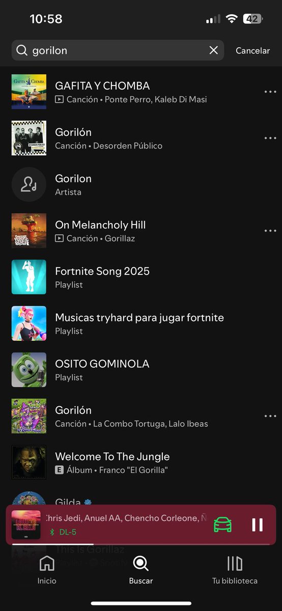 AgsMaio's tweet photo. Como te conoce spotify @gorilonfn https://t.co/R5214BqC1K