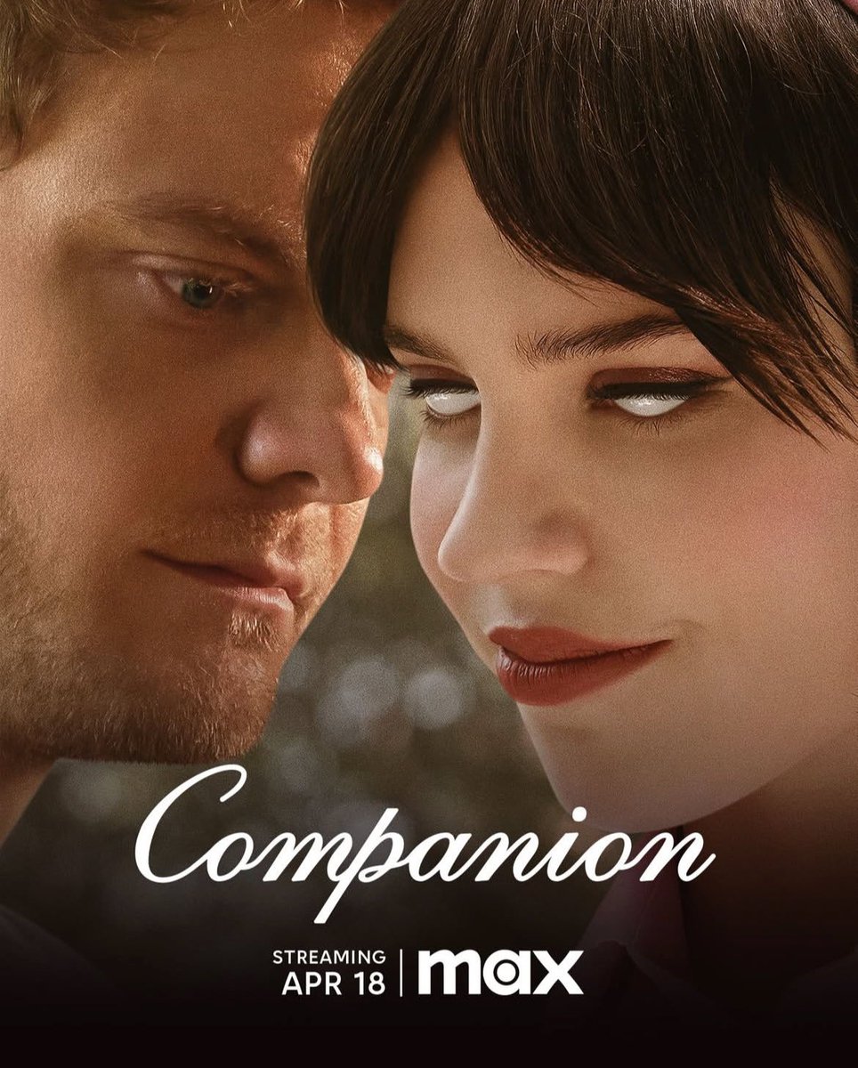 cbo_channel's tweet photo. LOOK: ‘Companion’ is coming to Max Philippines on April 18.

Directed by Zack Cregger (‘Barbarian’), the sci-fi thriller stars Sophie Thatcher, Jack Quaid, &amp; Lukas Gage. #CompanionMovie

📷 Max https://t.co/l0QSdIekfA