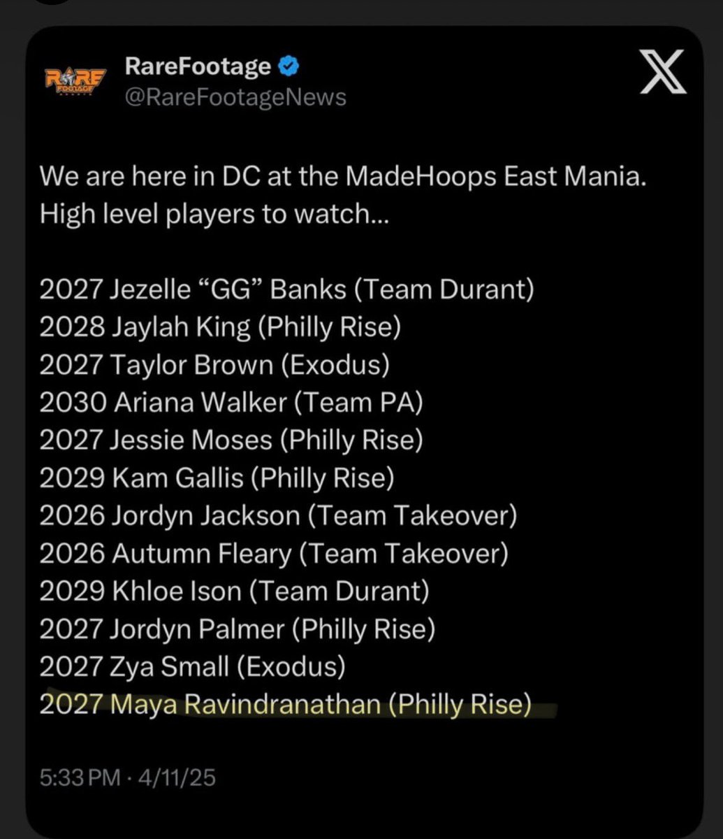 Maya Ravindranathan (@mayaravin2027) on Twitter photo 