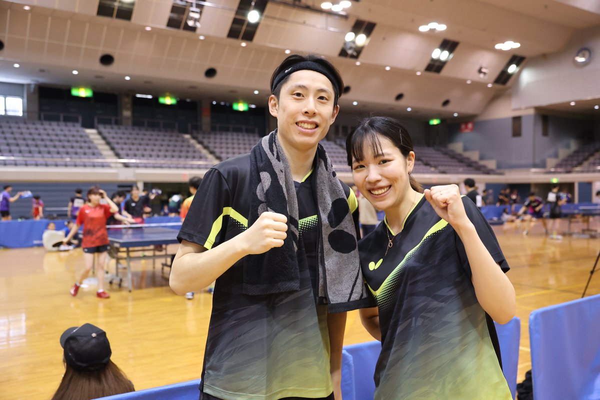 Rallys_pingpong's tweet photo. 第1回Rallysチャンピオンシップ

中央大学卒業生夫婦のスギーズ（高杉東志 ・高杉咲希）

優勝候補筆頭です！ https://t.co/3BayB0cYU2