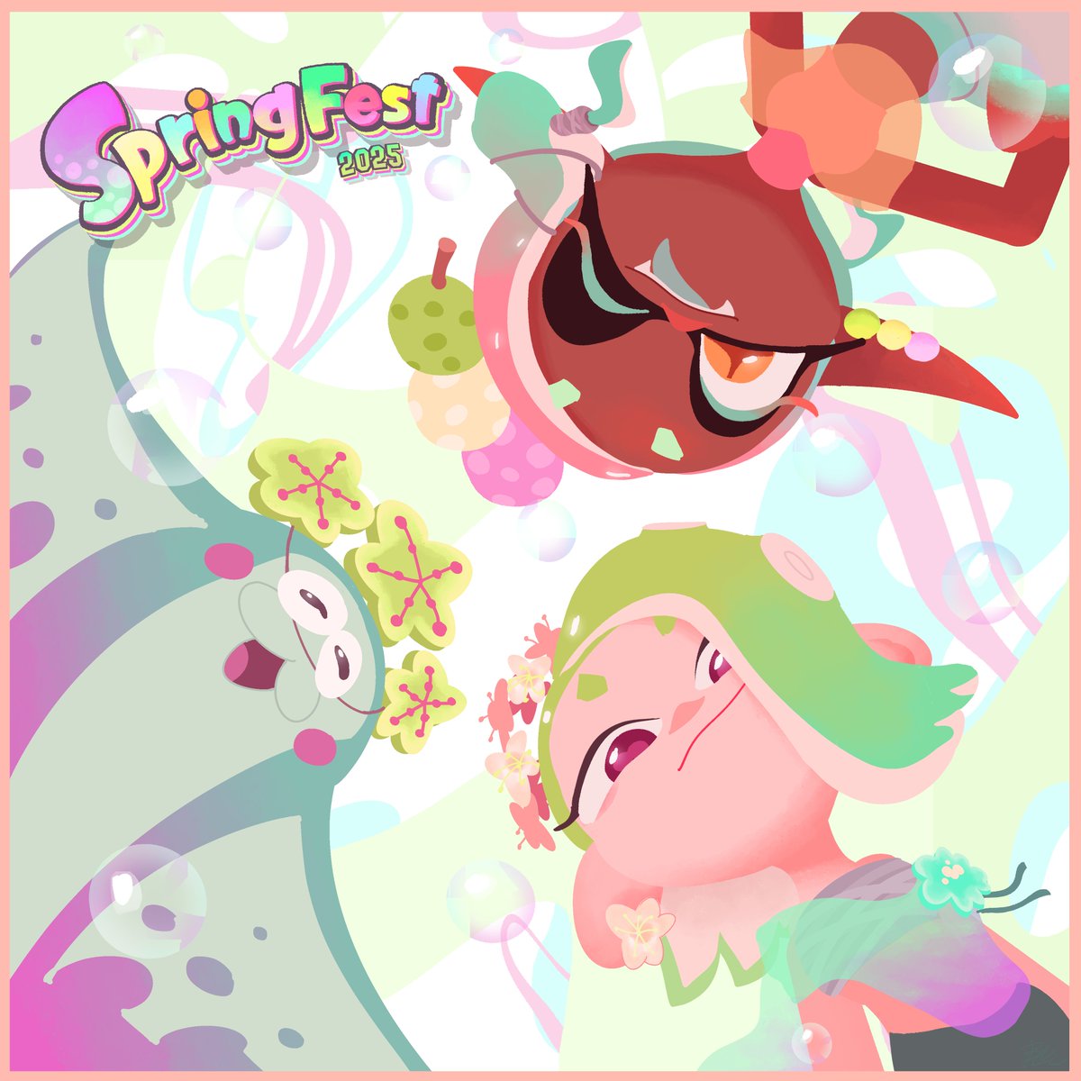 bluwuwbear's tweet photo. Happy Springfest 2025! 🌸
#Splatoon #Splatoon3 #Splatfest https://t.co/0dSGUQKVTO