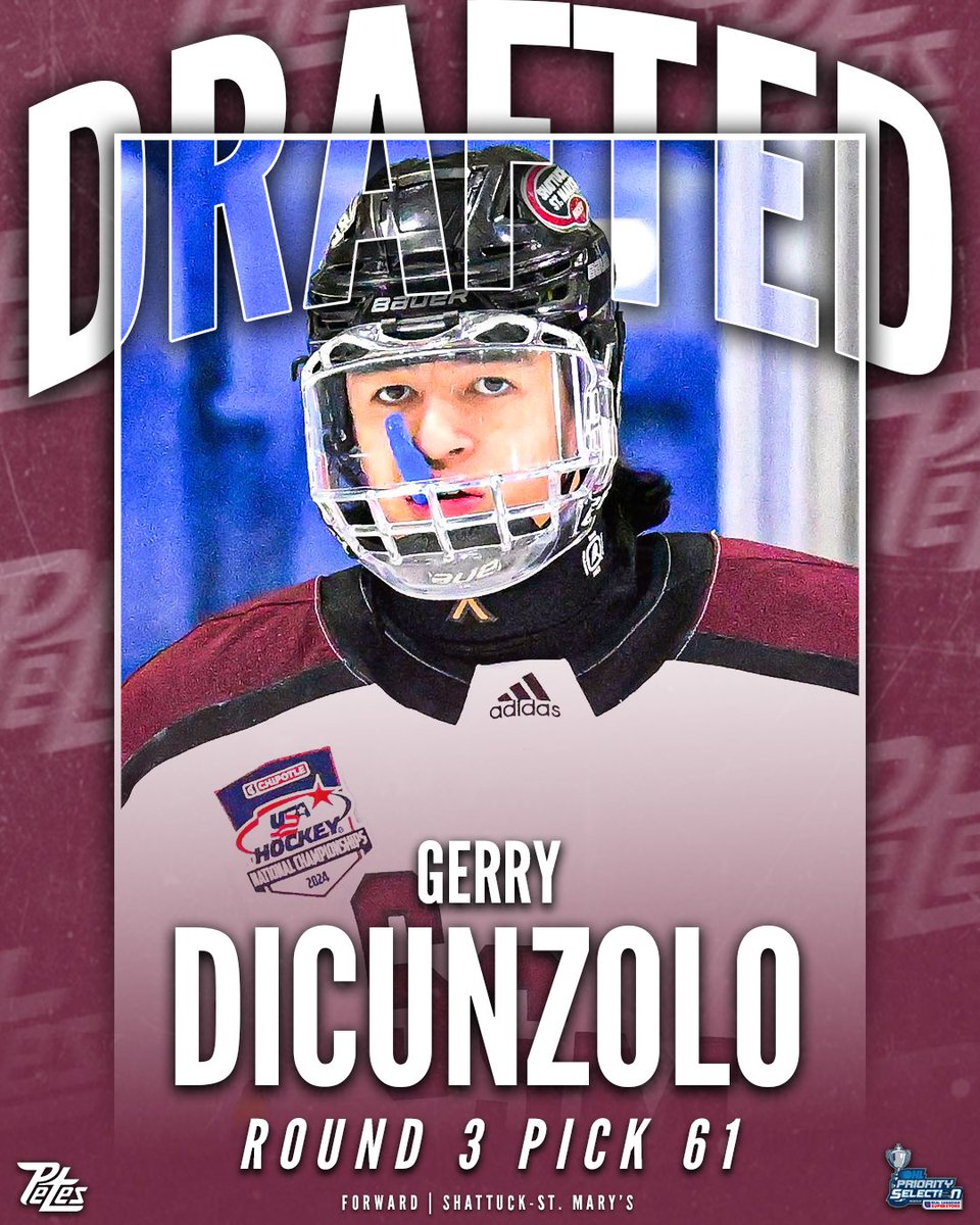 With the 61st overall pick in round 3 of the 2025 OHL Priority Selection, the Peterborough Petes are proud to select Gerry DiCunzolo from Shattuck-St. Mary’s

#OHLDraft