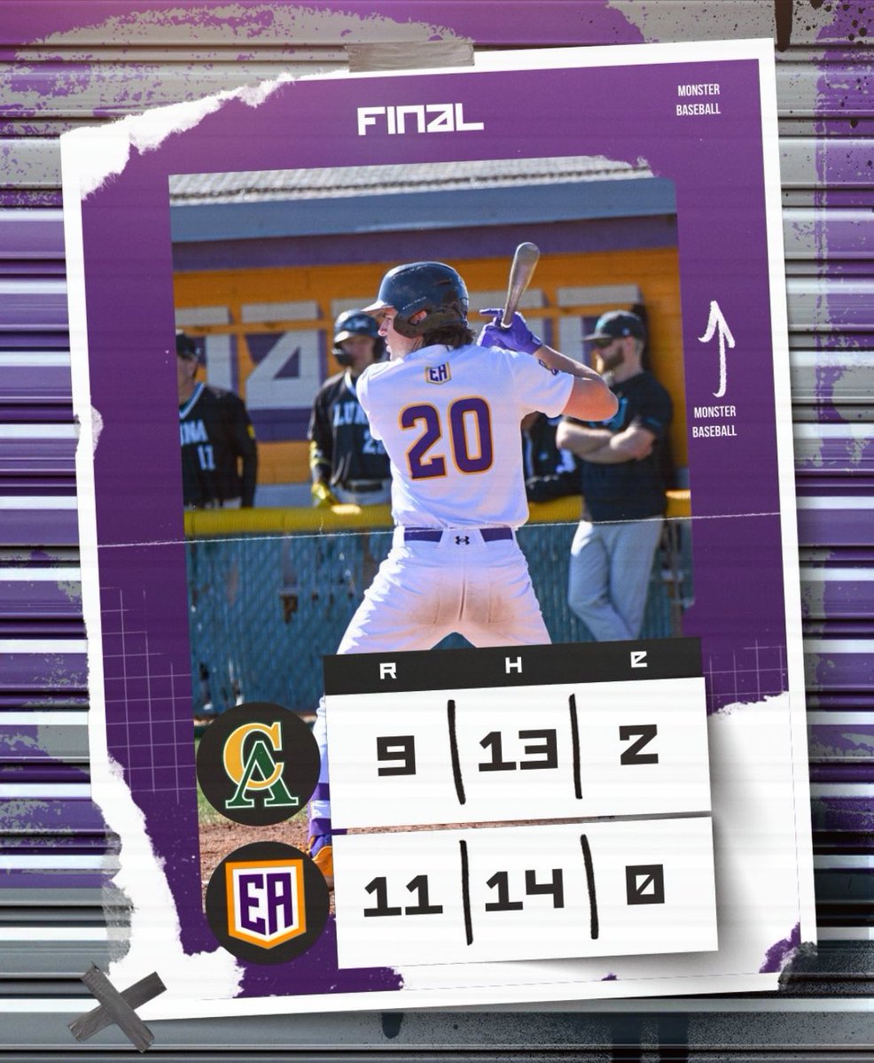 Eastern Arizona Baseball (@eastern_arizona) on Twitter photo Game 1 goes to the monsters.
<a href="/VandevanderBas1/">Reece Van Devander</a> sends one out of the park in the bottom of the 9th to help the monsters take game 1.
Back at the yard tomorrow for a double header.
#GoMonsters Game 1 goes to the monsters.
<a href="/VandevanderBas1/">Reece Van Devander</a> sends one out of the park in the bottom of the 9th to help the monsters take game 1.
Back at the yard tomorrow for a double header.
#GoMonsters