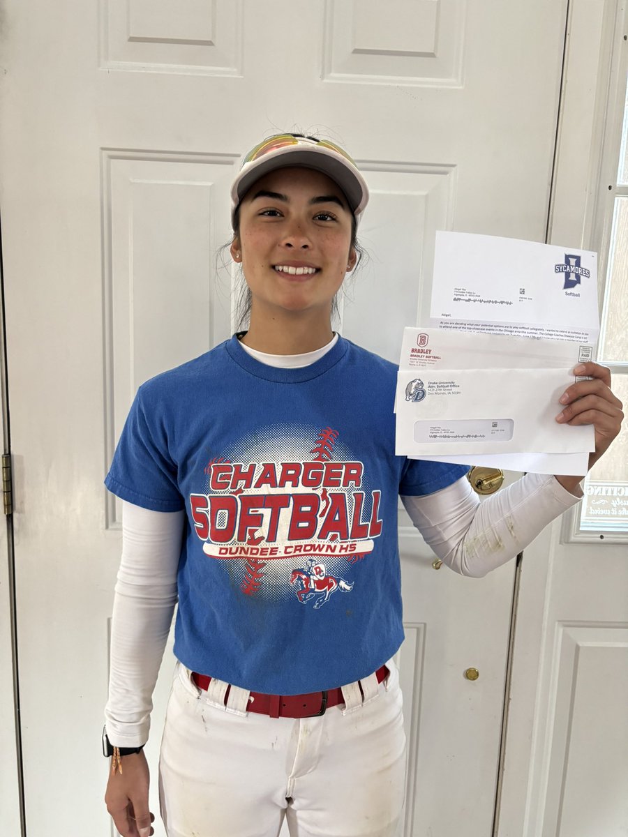 Abigail Hsu 2026 (@abigailhsu29) on Twitter photo I came home to some mail after a great <a href="/DcSoftball/">DC Softball</a> practice. Thank you to <a href="/BradleySoftball/">Bradley Softball</a> <a href="/DrakeSoftball/">Drake Softball</a> <a href="/IndStSoftball/">Indiana State Softball</a> for the recent mail. I love hearing about the programs and upcoming events!
Game vs. Grant Community tomorrow at 10 am I came home to some mail after a great <a href="/DcSoftball/">DC Softball</a> practice. Thank you to <a href="/BradleySoftball/">Bradley Softball</a> <a href="/DrakeSoftball/">Drake Softball</a> <a href="/IndStSoftball/">Indiana State Softball</a> for the recent mail. I love hearing about the programs and upcoming events!
Game vs. Grant Community tomorrow at 10 am