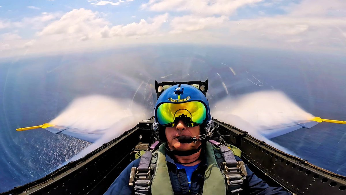 It’s given me perspective. Seeing the window you pierce before you break sound barrier pulling G’s has created an inner calm inside my insane side. That halo you see is the entrance to something else. #BlueAngels #mach1 #extremejoy #rumrunning