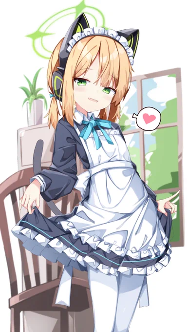 メイドミドリ #ブルアカ 
