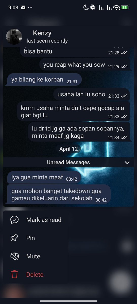 ppaygorn's tweet photo. ni terbaru. lu juga ga mikir kan kalau videonya kesebar, temen gua jg bisa kena masalah? bangsat https://t.co/TpSreAFSik