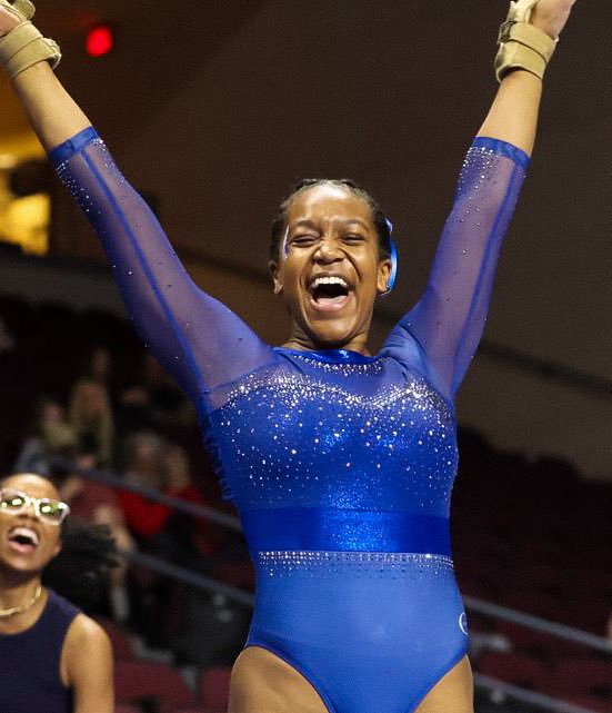USAGym's tweet photo. She’s done it! (AGAIN!)

Morgan Price of @FiskUGymnastics is the 2025 WCGNIC All-Around National Champion! https://t.co/j32lpOgdYh