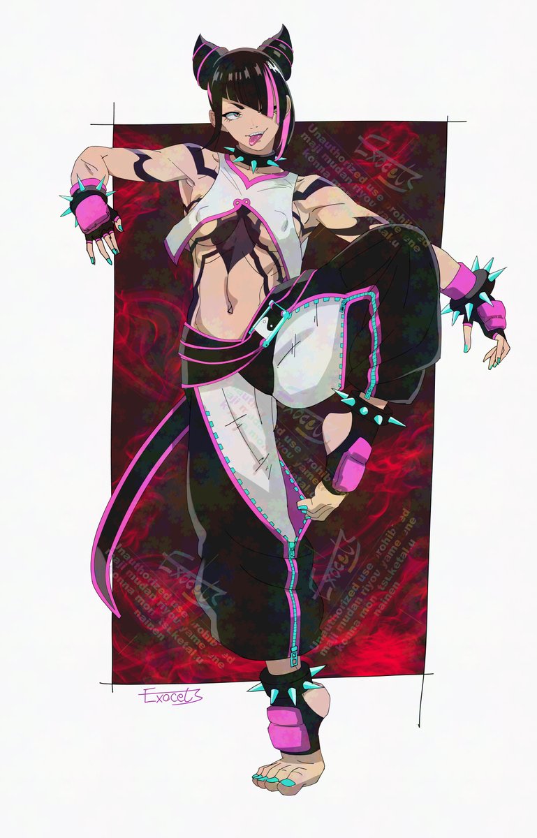 ジュリ「ジュリ #格ゲーキャラ描こうぜ 」|えぐぞせのイラスト
