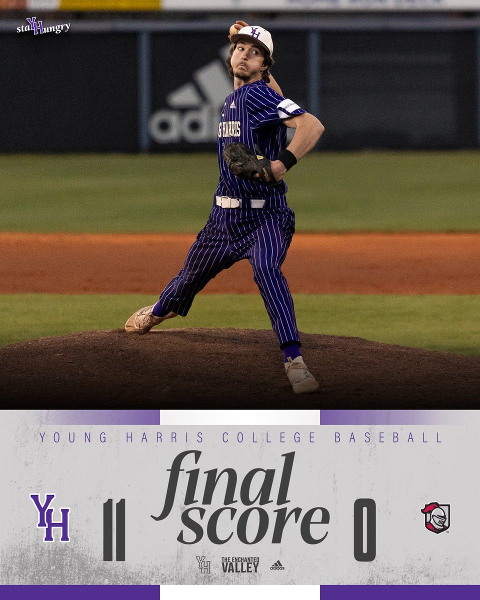 YHCAthletics's tweet photo. YH Baseball Takes Down Belmont Abbey in Game One ⚾️ Zach Hart is YOUR Player of the Game, pitching a COMPLETE GAME SHUTOUT‼️

#staYHungry https://t.co/lkJlpB0jYy