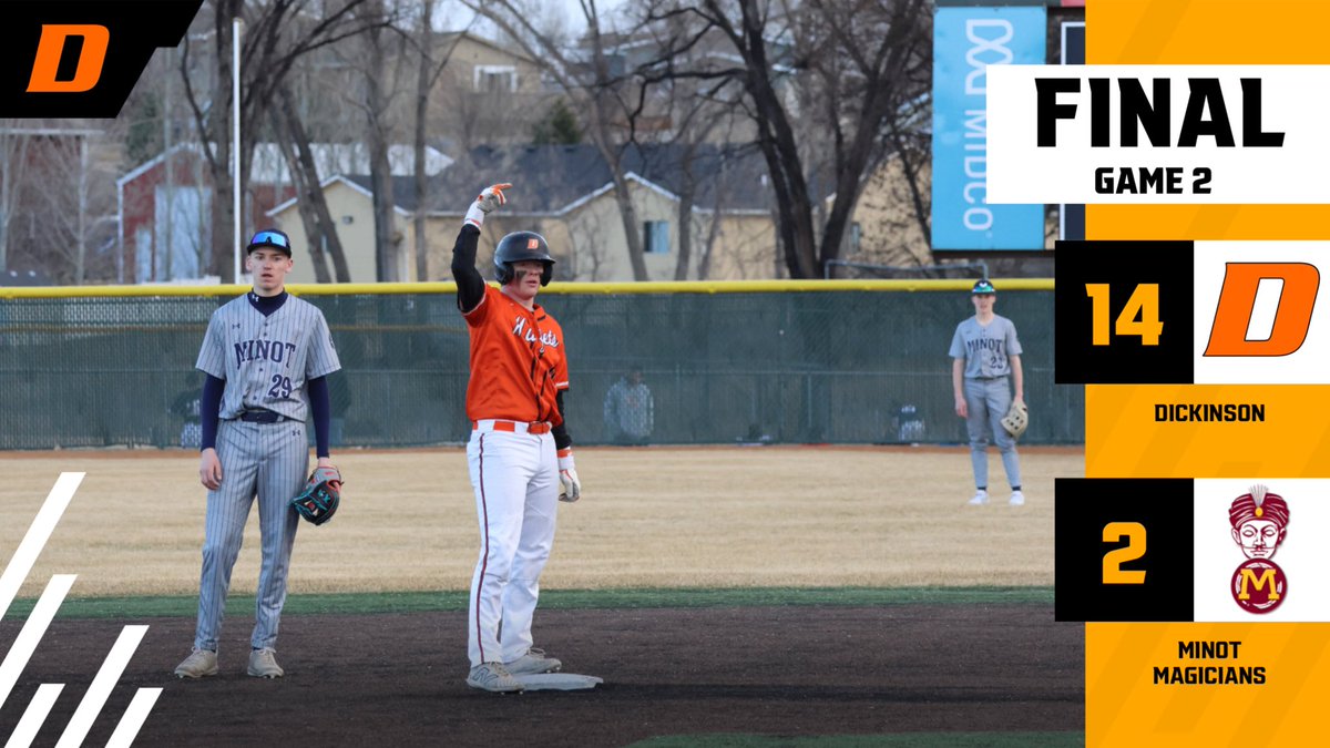 Dickinson Midgets Baseball (@baseballmidgets) on Twitter photo Highlights from tonight:
Game 1:
<a href="/KylerKudrna/">Kyler Kudrna</a> 7IP, 3H, 1ER, 2BB, 5K
1-4, RBI
<a href="/MalachaiMedina/">Malachai Medina</a> 2-3, 2 RBI, HBP
<a href="/tdanbom11/">tylerdanbom</a> 3-4, 2B, 2 runs scored
Game 2:
<a href="/Kevin20874785/">Kevin Olsson</a> 5IP, 5H, 2ER, BB, 10K
1-2, 2B, RBI, HBP
<a href="/jack_price05/">Jack price</a> 2-3, 3 RBI, BB, SB
<a href="/brady_hecker/">Brady Hecker</a> 1-3, 2B, 2 RBI, BB Highlights from tonight:
Game 1:
<a href="/KylerKudrna/">Kyler Kudrna</a> 7IP, 3H, 1ER, 2BB, 5K
1-4, RBI
<a href="/MalachaiMedina/">Malachai Medina</a> 2-3, 2 RBI, HBP
<a href="/tdanbom11/">tylerdanbom</a> 3-4, 2B, 2 runs scored
Game 2:
<a href="/Kevin20874785/">Kevin Olsson</a> 5IP, 5H, 2ER, BB, 10K
1-2, 2B, RBI, HBP
<a href="/jack_price05/">Jack price</a> 2-3, 3 RBI, BB, SB
<a href="/brady_hecker/">Brady Hecker</a> 1-3, 2B, 2 RBI, BB
