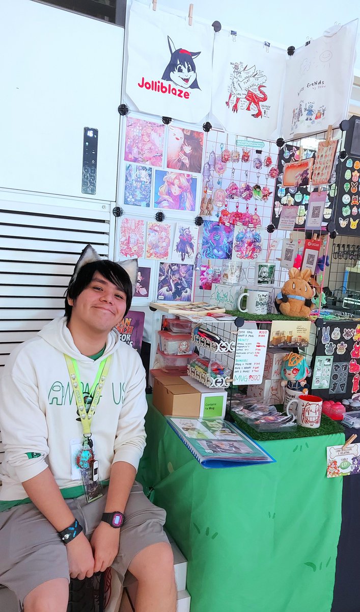 Here at Patrons of the Arts: Hayop at Halaman 
w/ @Snackbyte &amp; @Lumi_Skullgurl 

✨️🌱 Find us at Table L17 🌱✨️
(We're next to the food area Pantry B)

#PatronsOfTheArts
#PotAHayopAtHalaman 